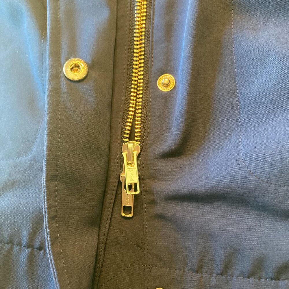 LOFT Navy Hooded NWT Jacket Women Size Large Petite - Picture 11 of 12